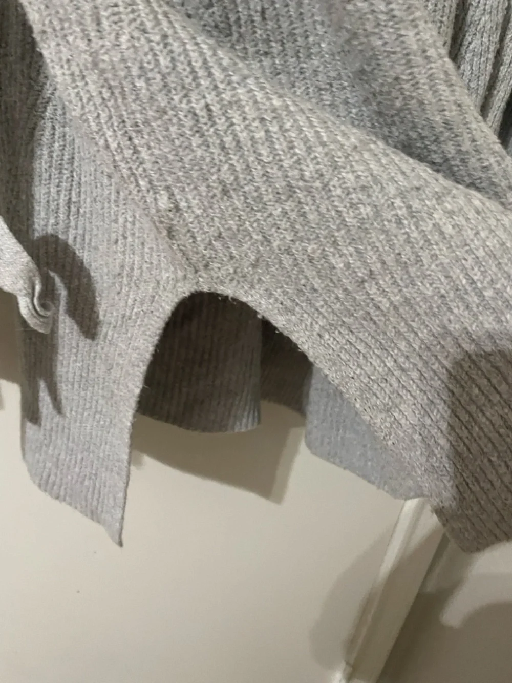 Aerie Heather Gray Ribbed Oversized Tunic Sweater - XL